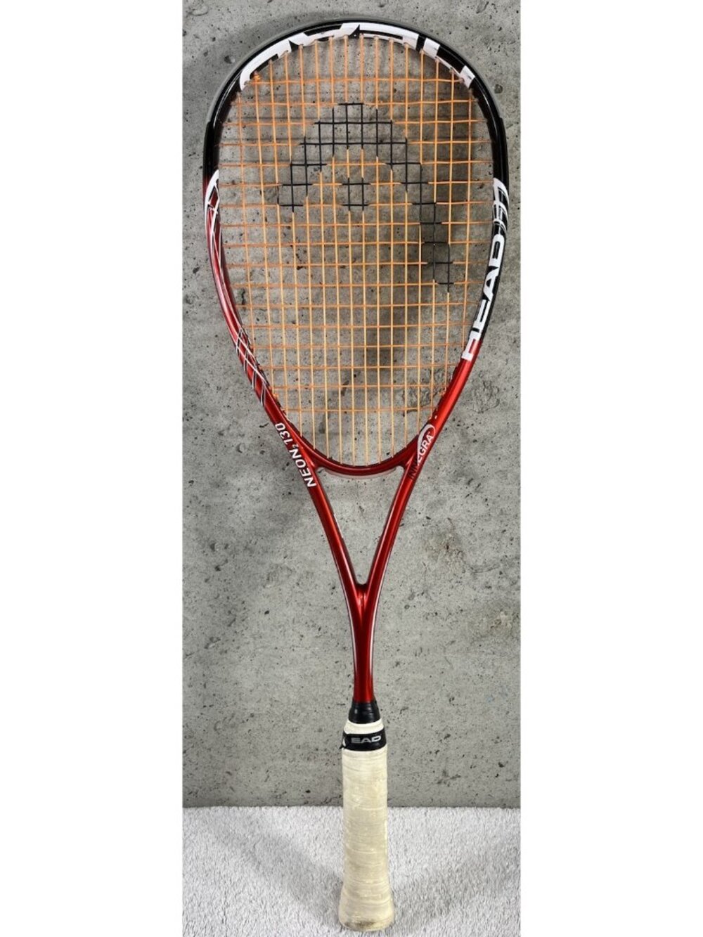 HEAD YouTek Neon2 130 Red Black Squash Racquet - 130g - 500 CM² Head Size